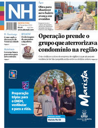 Capa do jornal Jornal NH 13/11/2025