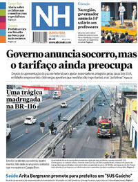 Capa do jornal Jornal NH 14/08/2025