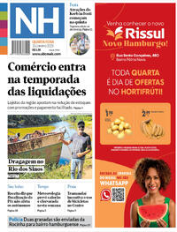 Capa do jornal Jornal NH 15/01/2025