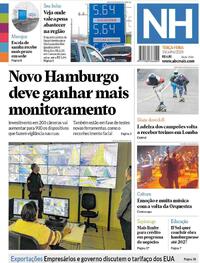 Capa do jornal Jornal NH 15/07/2025