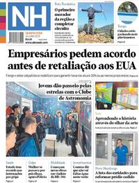 Capa do jornal Jornal NH 16/07/2025