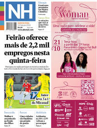 Capa do jornal Jornal NH 16/10/2025