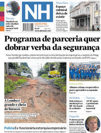 Capa do jornal Jornal NH 17/09/2025