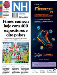 Capa do jornal Jornal NH 18/03/2025