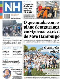 Capa do jornal Jornal NH 18/08/2025