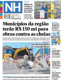 Capa do jornal Jornal NH 18/12/2025
