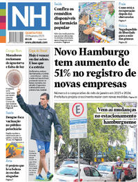 Capa do jornal Jornal NH 19/02/2025