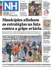 Capa do jornal Jornal NH 20/05/2025