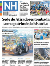Capa do jornal Jornal NH 21/07/2025