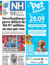 Capa do jornal Jornal NH 22/09/2025