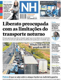 Capa do jornal Jornal NH 23/07/2025