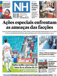 Capa do jornal Jornal NH 23/10/2025