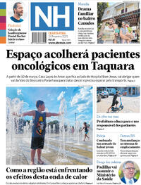 Capa do jornal Jornal NH 26/02/2025