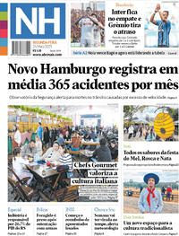 Capa do jornal Jornal NH 26/05/2025