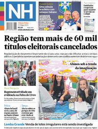 Capa do jornal Jornal NH 27/05/2025