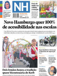 Capa do jornal Jornal NH 29/09/2025
