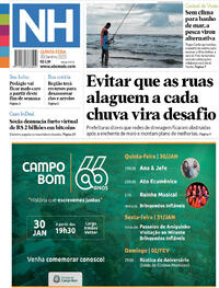 Capa do jornal Jornal NH 30/01/2025