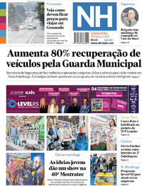 Capa do jornal Jornal NH 30/10/2025