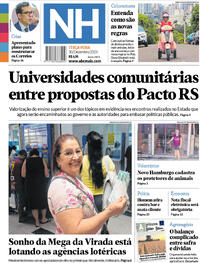 Capa do jornal Jornal NH 30/12/2025