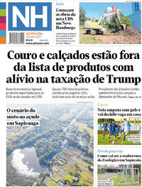 Capa do jornal Jornal NH 31/07/2025