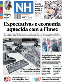 Capa do jornal Jornal NH 02/03/2026