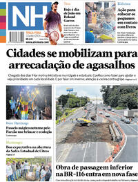 Capa do jornal Jornal NH 02/06/2026