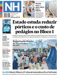 Capa do jornal Jornal NH 04/05/2026