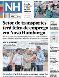 Capa Jornal NH 06/08/2026