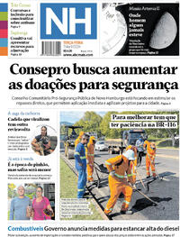 Capa do jornal Jornal NH 07/04/2026