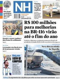 Capa Jornal NH 08/07/2026
