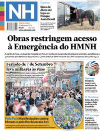 Capa Jornal NH 08/09/2026