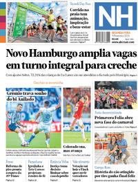 Capa do jornal Jornal NH 09/02/2026
