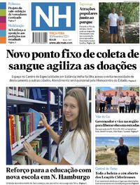 Capa do jornal Jornal NH 10/02/2026
