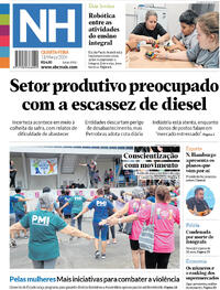 Capa do jornal Jornal NH 11/03/2026