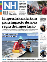 Capa do jornal Jornal NH 12/02/2026