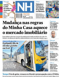 Capa do jornal Jornal NH 12/05/2026