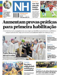 Capa do jornal Jornal NH 13/04/2026