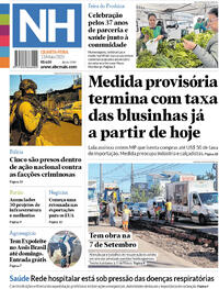 Capa do jornal Jornal NH 13/05/2026