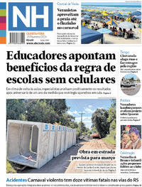 Capa do jornal Jornal NH 18/02/2026