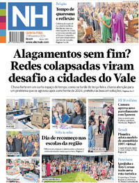 Capa do jornal Jornal NH 19/02/2026