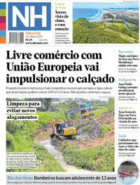 Capa do jornal Jornal NH 20/01/2026