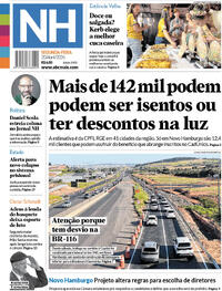 Capa do jornal Jornal NH 20/04/2026