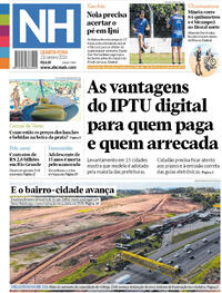 Capa do jornal Jornal NH 21/01/2026