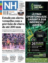 Capa Jornal NH 21/07/2026
