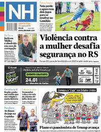 Capa do jornal Jornal NH 22/01/2026
