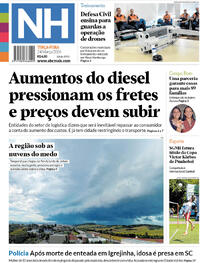 Capa do jornal Jornal NH 24/03/2026