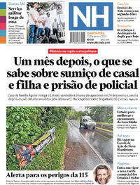 Capa do jornal Jornal NH 25/02/2026