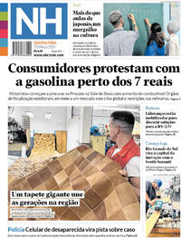 Capa do jornal Jornal NH 25/03/2026