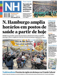 Capa do jornal Jornal NH 25/05/2026