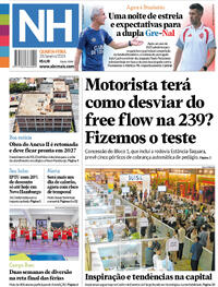 Capa do jornal Jornal NH 28/01/2026